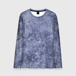 Лонгслив мужской Абстракция - синий лёд, цвет: 3D-принт
