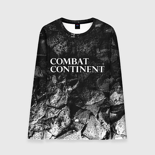 Мужской лонгслив Combat Continent black graphite / 3D-принт – фото 1