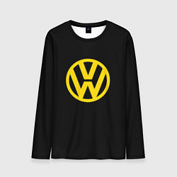 Мужской лонгслив Volkswagen logo yellow