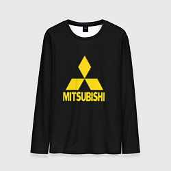 Лонгслив мужской Mitsubishi logo yelow, цвет: 3D-принт