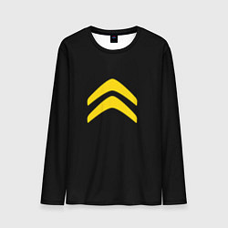 Мужской лонгслив Citroen logo yellow