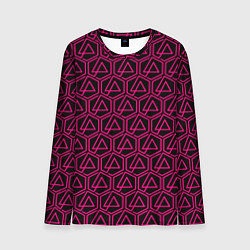 Лонгслив мужской Linkin park pink logo, цвет: 3D-принт