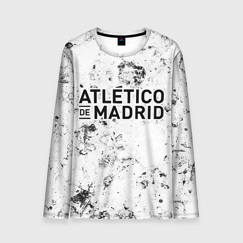 Мужской лонгслив Atletico Madrid dirty ice / 3D-принт – фото 1
