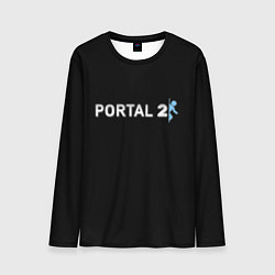 Лонгслив мужской Portal 2 logo, цвет: 3D-принт