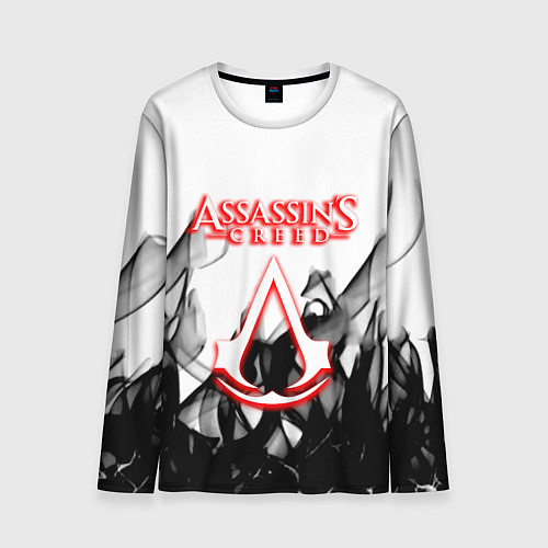 Мужской лонгслив Assassins Creed огненное лого гейм / 3D-принт – фото 1