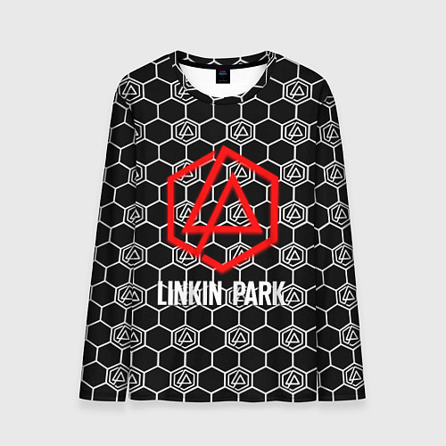 Мужской лонгслив Linkin park logo pattern / 3D-принт – фото 1