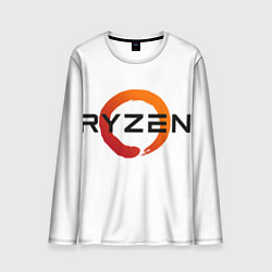 Мужской лонгслив AMD ryzen logo white