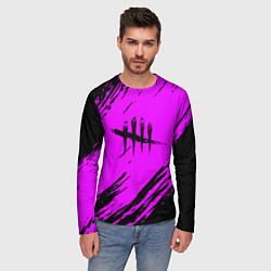 Лонгслив мужской Dead by daylight краски абстракция, цвет: 3D-принт — фото 2