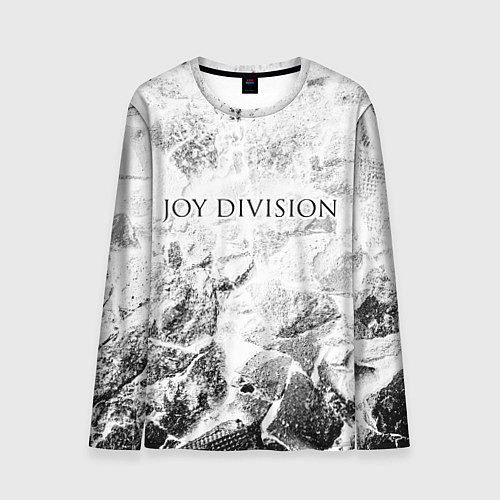 Мужской лонгслив Joy Division white graphite / 3D-принт – фото 1