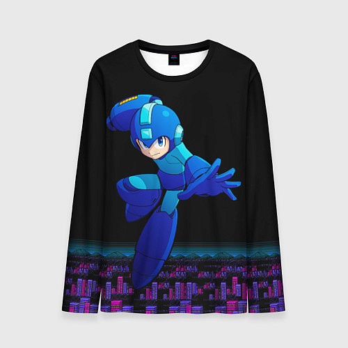 Мужской лонгслив Rockman - Mega man / 3D-принт – фото 1