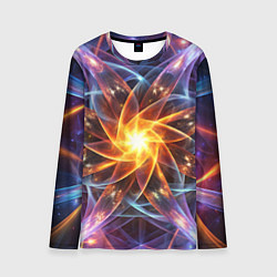 Лонгслив мужской Закрученная абстракция, цвет: 3D-принт