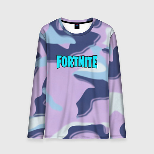Мужской лонгслив Fortnite camo steel / 3D-принт – фото 1
