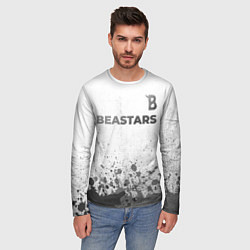 Лонгслив мужской Beastars - white gradient посередине, цвет: 3D-принт — фото 2