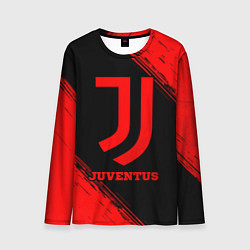 Мужской лонгслив Juventus - red gradient