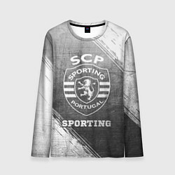 Мужской лонгслив Sporting - grey gradient