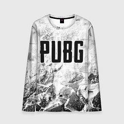 Лонгслив мужской PUBG white graphite, цвет: 3D-принт