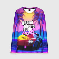 Мужской лонгслив Vice city retro wave Lambo