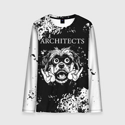 Мужской лонгслив Architects рок пес