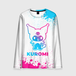 Мужской лонгслив Kuromi neon gradient style