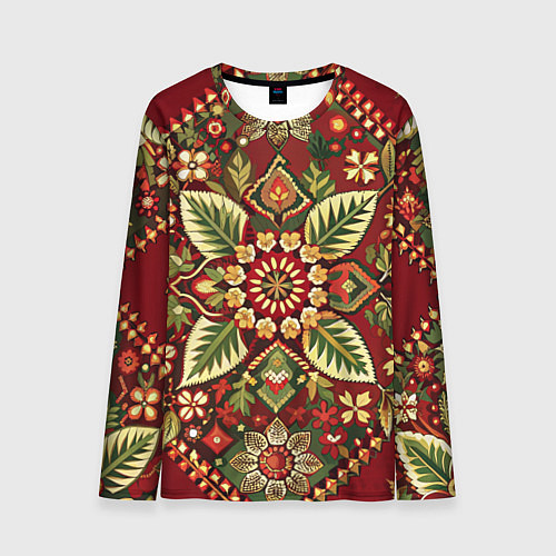 Мужской лонгслив Стиль советского ковра узоры и орнамент / 3D-принт – фото 1