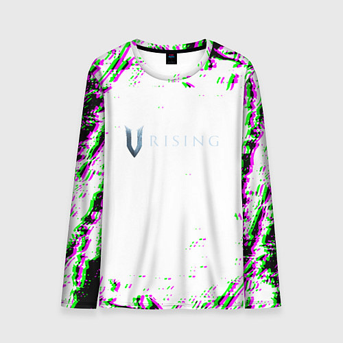 Мужской лонгслив Vrising глитч краски / 3D-принт – фото 1