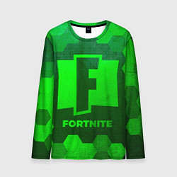 Лонгслив мужской Fortnite - green gradient, цвет: 3D-принт