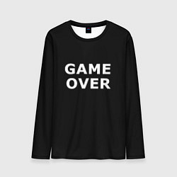 Мужской лонгслив Game over white logo