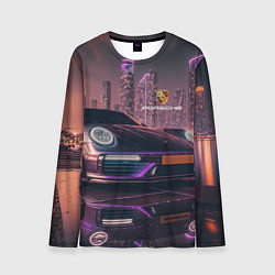 Мужской лонгслив Porshe neon city