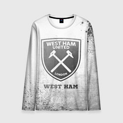 Мужской лонгслив West Ham - white gradient