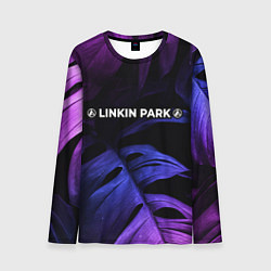 Мужской лонгслив Linkin Park 2024 neon monstera