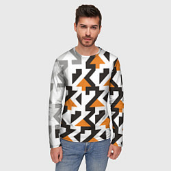Лонгслив мужской Паттерн-23, цвет: 3D-принт — фото 2