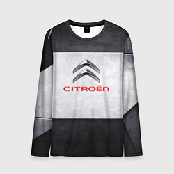 Лонгслив мужской Citroen grey metal, цвет: 3D-принт