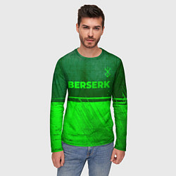 Лонгслив мужской Berserk - green gradient посередине, цвет: 3D-принт — фото 2