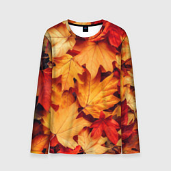Мужской лонгслив Осенние кленовые листья