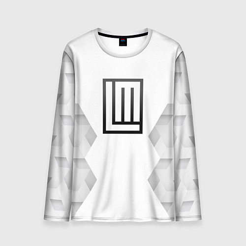 Мужской лонгслив Lindemann white poly / 3D-принт – фото 1