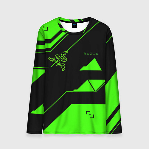 Мужской лонгслив Razer geometry game / 3D-принт – фото 1