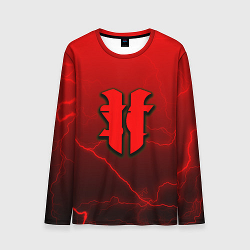 Мужской лонгслив Starcraft молнии / 3D-принт – фото 1