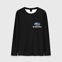 Мужской лонгслив Subaru logo auto