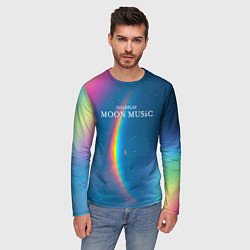 Лонгслив мужской Moon music Coldplay, цвет: 3D-принт — фото 2