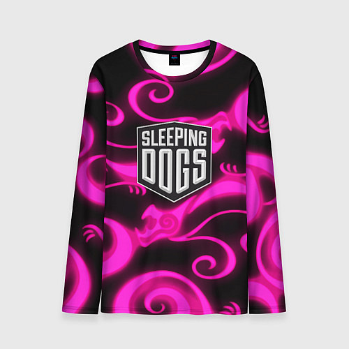 Мужской лонгслив Sleeping dogs japan gta dragon / 3D-принт – фото 1