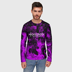 Лонгслив мужской Horizon: Zero Dawn flame neon steel, цвет: 3D-принт — фото 2