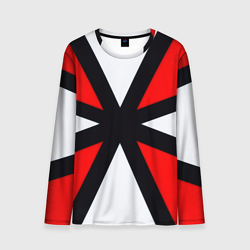 Мужской лонгслив Полосы амбрелла / 3D-принт – фото 1