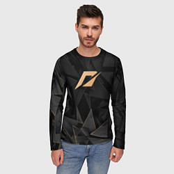 Лонгслив мужской Need for Speed golden poly, цвет: 3D-принт — фото 2