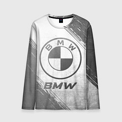 Лонгслив мужской BMW - white gradient, цвет: 3D-принт