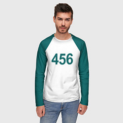 Лонгслив мужской Игра в кальмара 456, цвет: 3D-принт — фото 2
