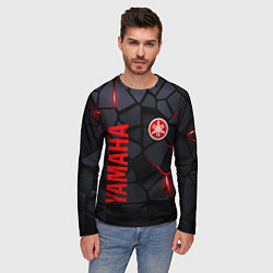 Лонгслив мужской Yamaha - плиты с эффектом свечения, цвет: 3D-принт — фото 2