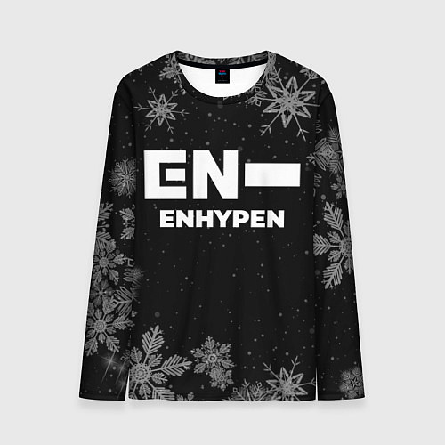 Мужской лонгслив Снежный Enhypen / 3D-принт – фото 1