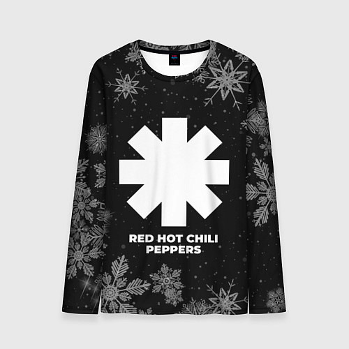 Мужской лонгслив Снежный Red Hot Chili Peppers / 3D-принт – фото 1