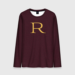 Лонгслив мужской Weasley jumper letter R, цвет: 3D-принт