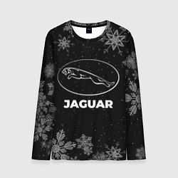 Мужской лонгслив Снежный Jaguar